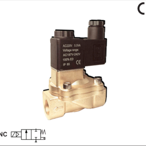 2V Series Brass Compact Indirect Operated Solenoid Valve with Low Power Consumption Coil