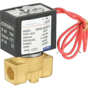 VX2120 Series High-Pressure Solenoid Valve – Brass/SS304 Body
