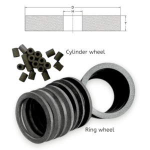 Vitrified CBN abrasive ring