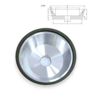 Resin Bond Diamond/CBN Grinding Wheel - 11V9 -  Flywheel Grinding Wheel