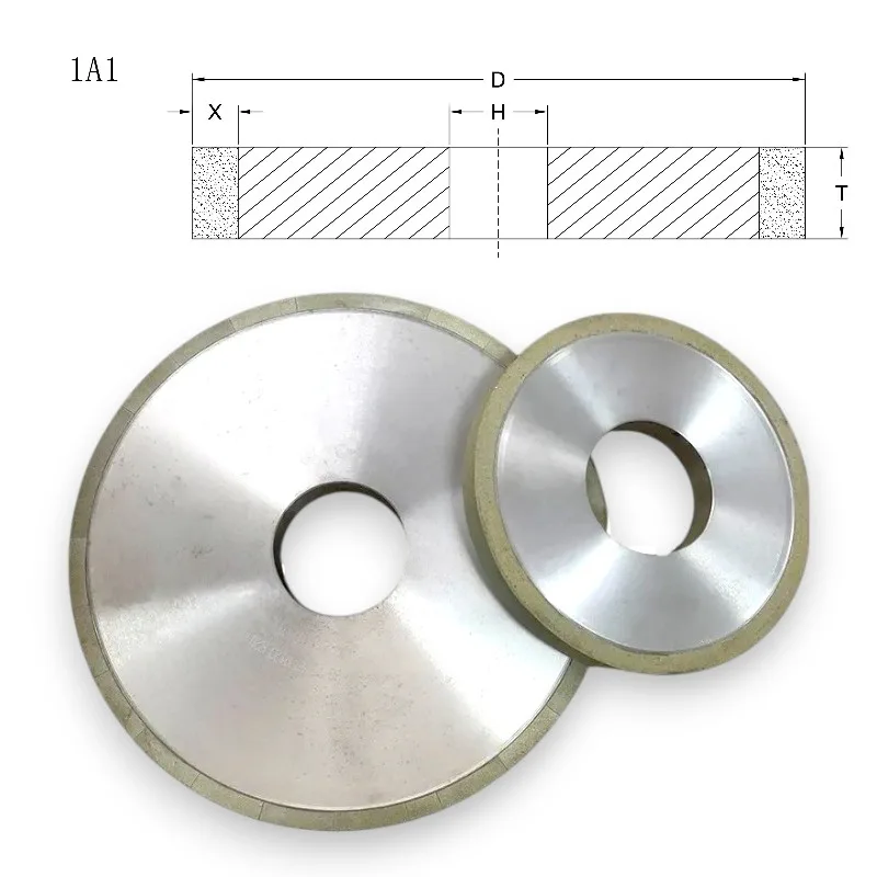 Vitrified Bond Diamond Grinding Wheel (1A1) — Straight Profile | Carbide & Hard Alloy Precision Grinding