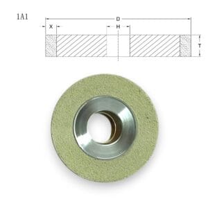 Vitrified Bond Diamond Internal Grinding Wheel (1A1)— Small Bore Precision ID Grinding