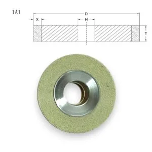 Vitrified Bond Diamond Internal Grinding Wheel (1A1)— Small Bore Precision ID Grinding