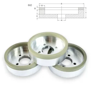 Vitrified Bond Diamond Grinding Wheel (6A2) — Cup Profile | PCD, PCBN & Carbide Tool Grinding